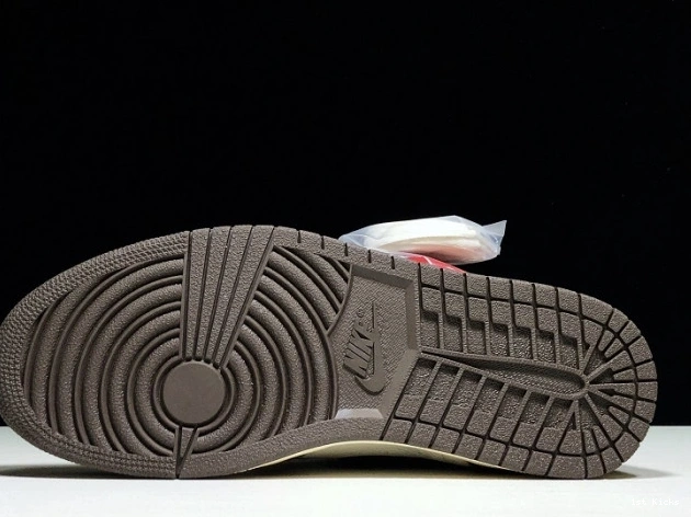 1st Kicks Shoes CD4487 - Air 1 x Scott OG 'Mocha' Jordan High 100 Retro Travis 0712